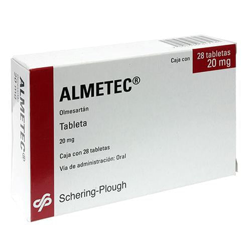 Almetec 20Mg Con 28 Tabletas (Olmesartan)