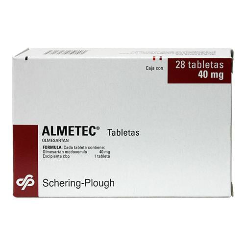 Almetec 40Mg Con 28 Tabletas (Olmesartan)