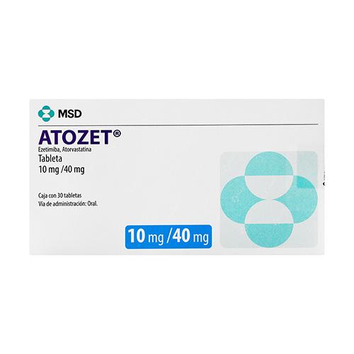 Atozet 10Mg/40Mg Con 30 Tabletas (Ezetimiba/Atorvastatina)