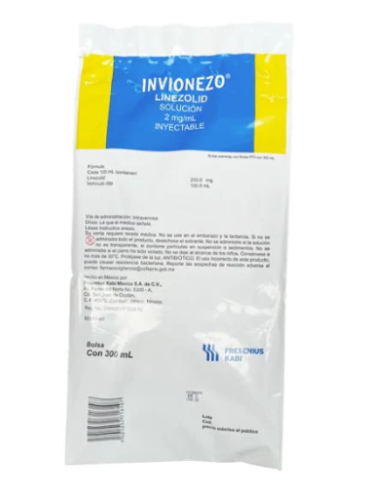 Invionezo Solución Inyectable 2Mg/Ml 300Ml Bolsa Con 1 (Linezolid)