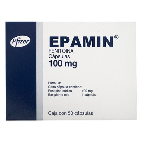 Epamin 100Mg Con 50 Capsulas (Fenitoina)