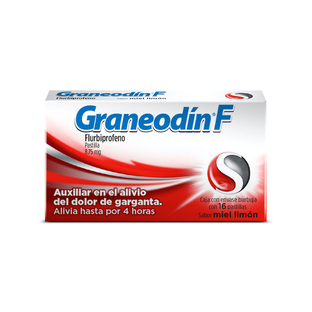 Graneodin F Miel Limon 8.5Mg Con 16 Tabletas (Flurbiprofeno)