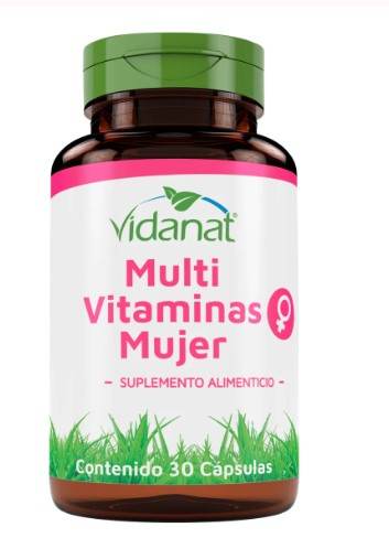 Multi Vitaminas Mujer 500Mg Con 30 Vidanat Capsulas - WeCare Pharma