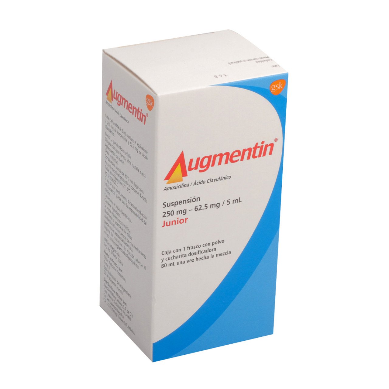 Augmentin Junior Suspensión 250Mg/62.5Mg/5Ml 75Ml (Amoxicilina/Clavulanato)