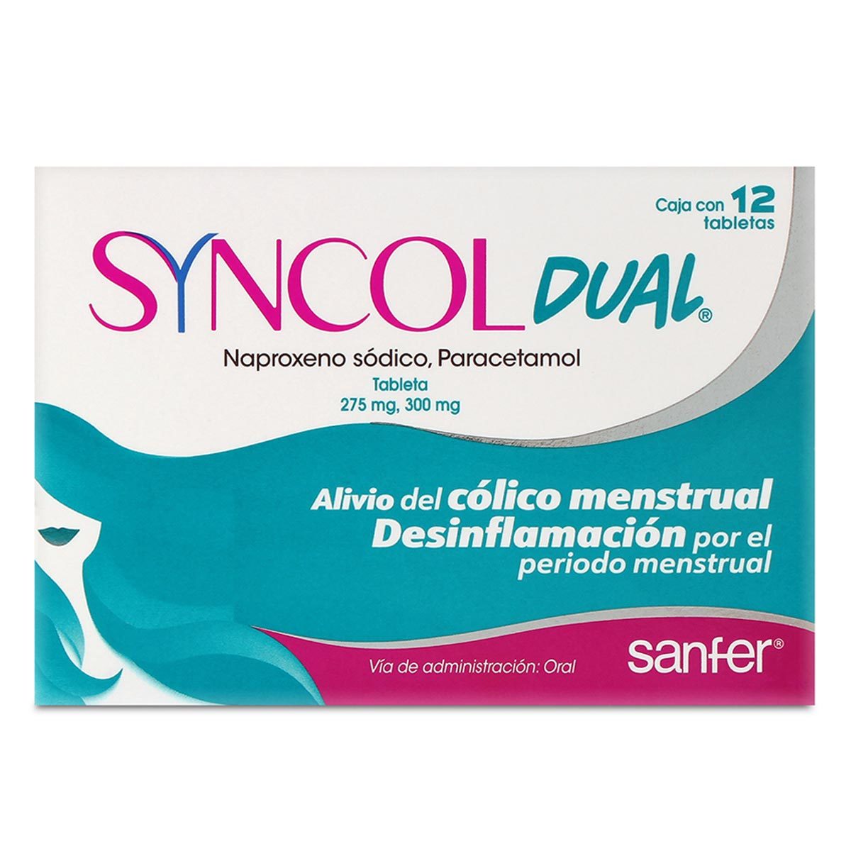 Syncol Dual 275Mg/300Mg Con 12 Tabletas (Naproxeno/Paracetamol)