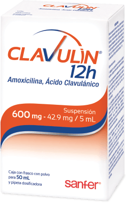 Clavulin 12H Suspensión 600/42.9Mg/5Ml 50Ml (Amoxicilina/Acido Clavulanico)