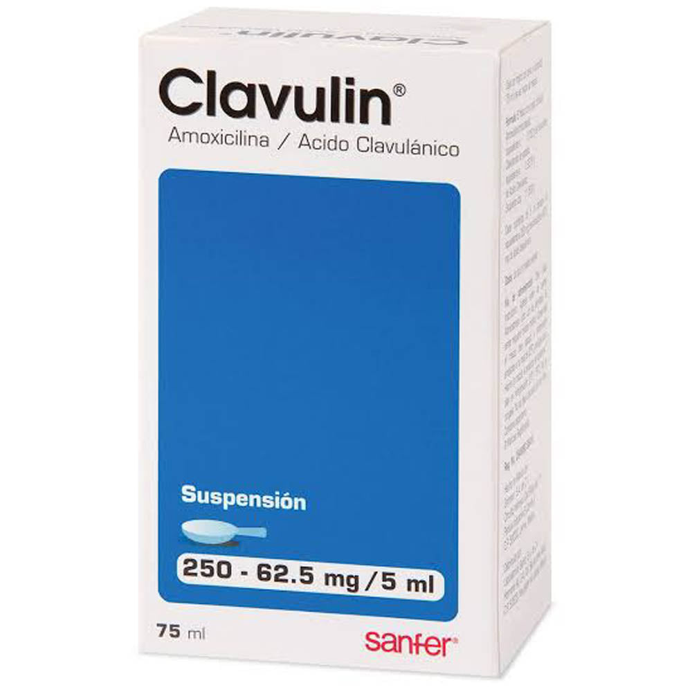 Clavulin Suspensión 250Mg/62.5Mg/5Ml 75Ml (Amoxicilina/Clavulanato)