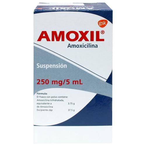 Amoxil Suspensión 250Mg/5Ml 75Ml (Amoxicilina)