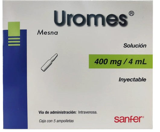 Uromes 400Mg/4Ml Con 5 Ampulas (Mesna)