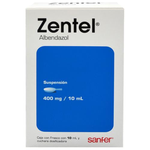 Zentel Suspensión 400Mg/10Ml (Albendazol)