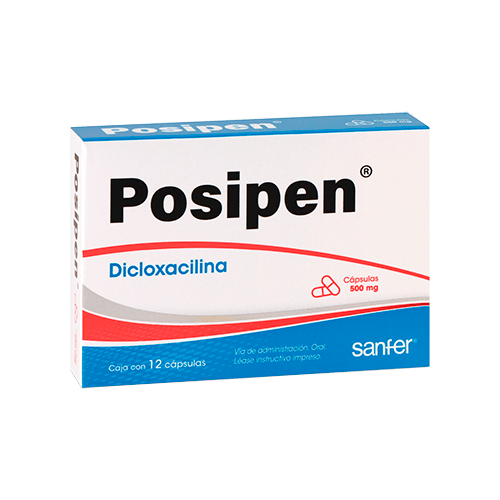 Posipen 500Mg Con 12 Capsulas (Dicloxacilina)