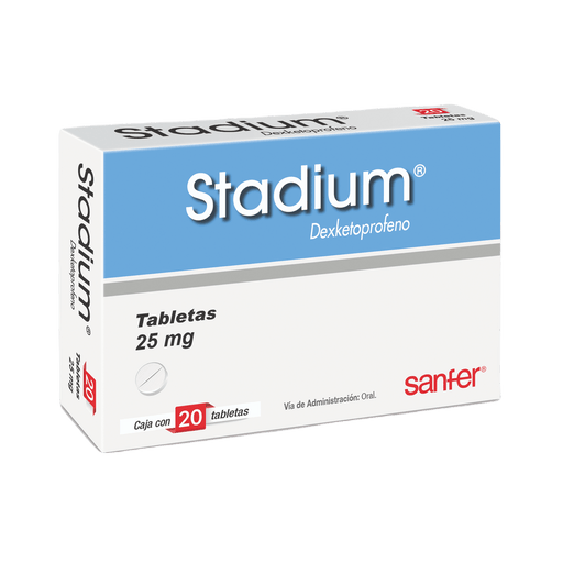 Stadium 25Mg Con 20 Tabletas (Dexketoprofeno) - WeCare Pharma