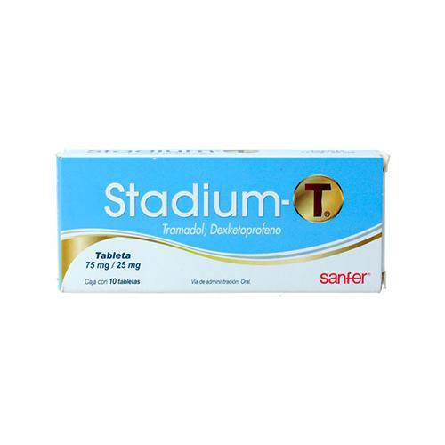 Stadium T 75Mg/25Mg Con 10 Tabletas (Tramadol/Dexketoprofeno) - WeCare Pharma