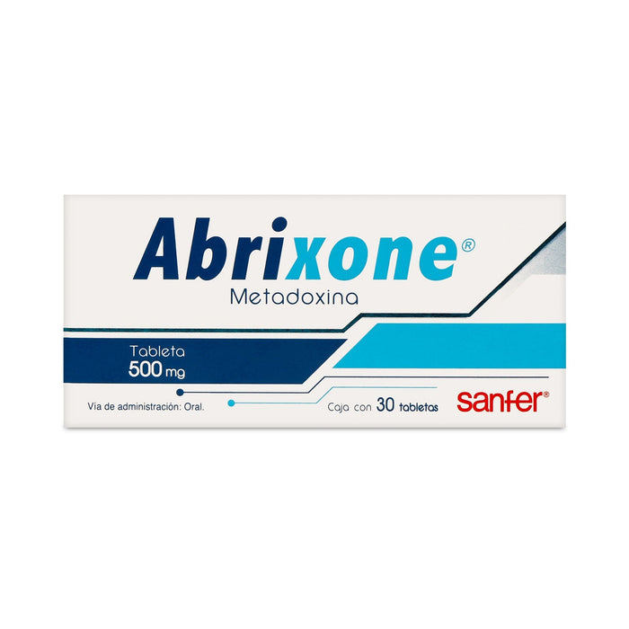 Abrixone 500Mg Con 30 Tabletas (Metadoxina)