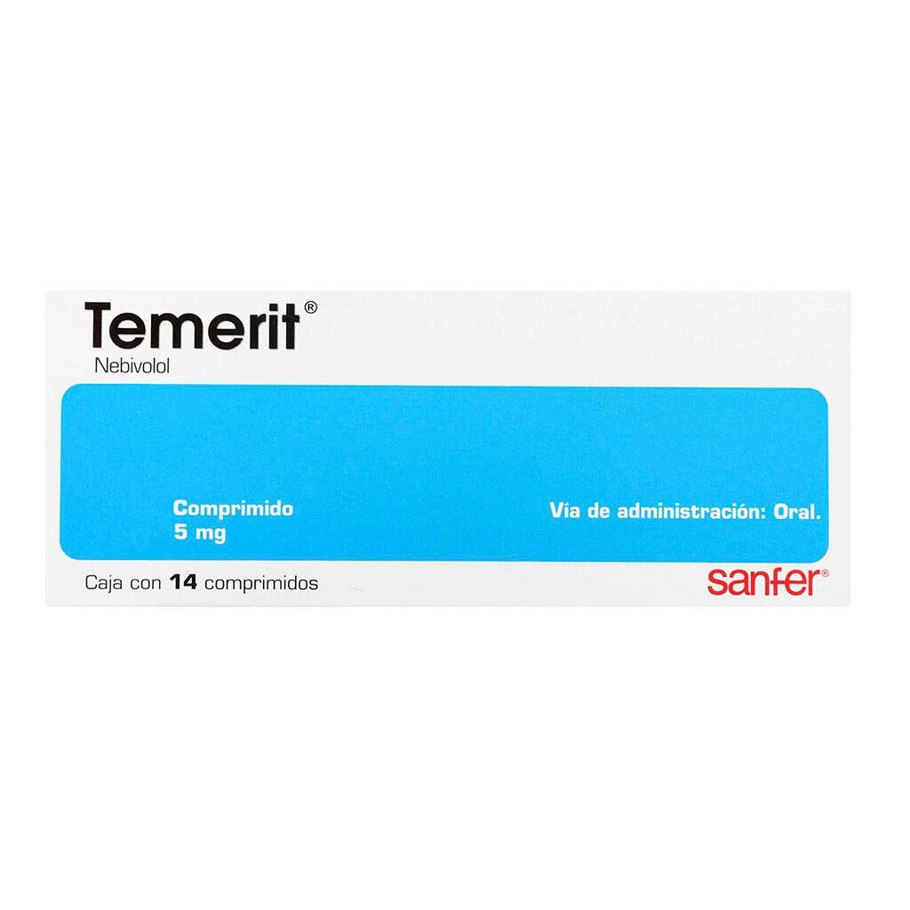 Temerit 5Mg Con 14 Tabletas (Nebivolol)