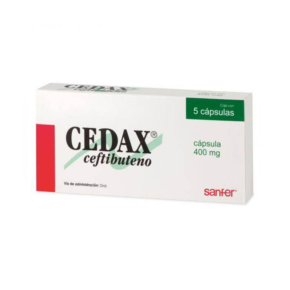 Cedax 400Mg Con 5 Capsulas (Ceftibuteno)