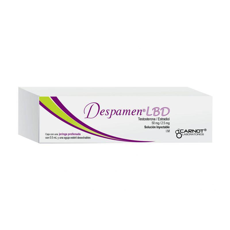 Despamen Lbd Jeringa 50Mg/2.5Mg 0.5Ml Con 1 (Testosterona/Estradiol)