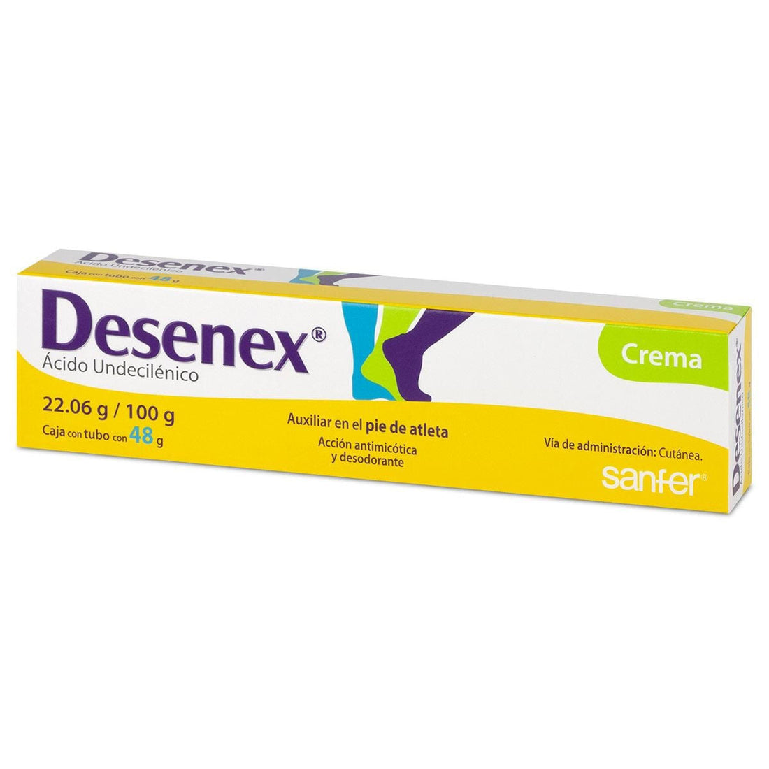 Desenex Crema 22.06G/100G Tubo 48G (Ácido Undecilenico)