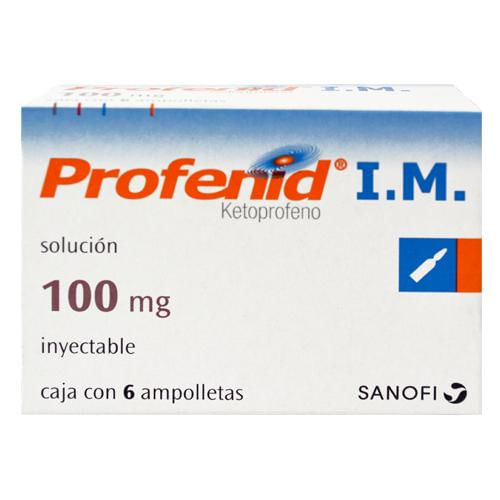 Profenid Im 100Mg Con 6 Ampulas (Ketoprofeno)