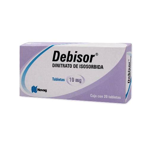 Debisor 10Mg Con 20 Tabletas (Dinitrato De Isosorbida) - WeCare Pharma