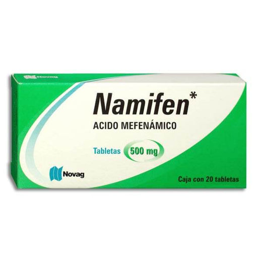 Namifen 500Mg Con 20 Tabletas (Acido Mefenamico) - WeCare Pharma