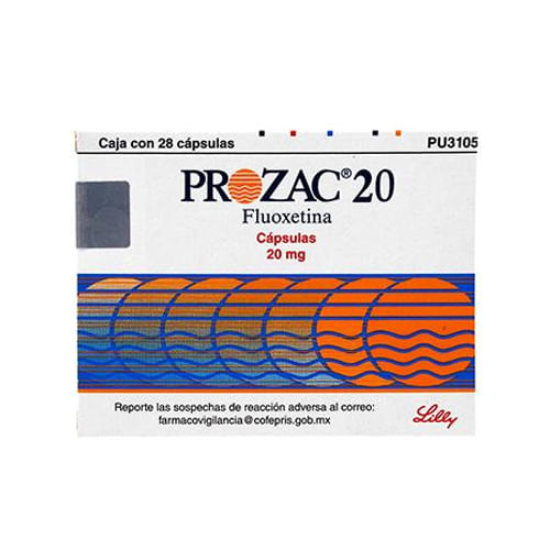 Prozac 20Mg Con 28 Capsulas (Fluoxetina)