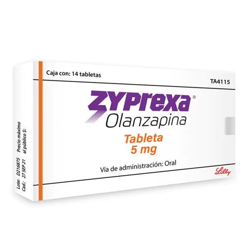 Zyprexa 5Mg Con 14 Tabletas (Olanzapina)