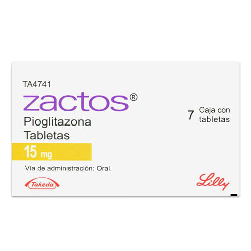 Zactos 15Mg Con 7 Tabletas (Pioglitazona)