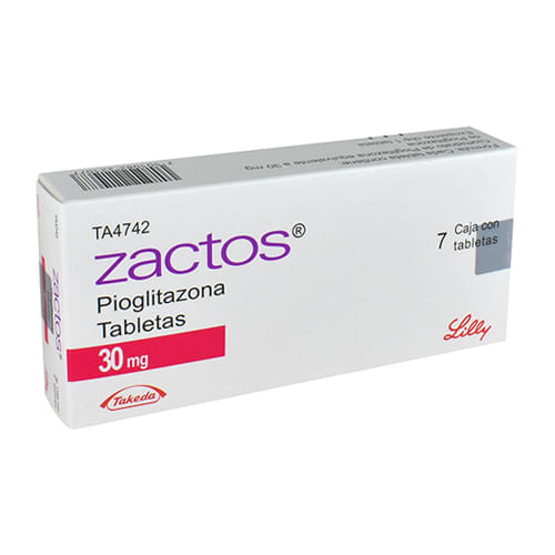 Zactos 30Mg Con 7 Tabletas (Pioglitazona)