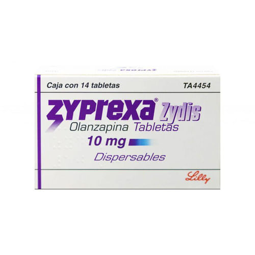 Zyprexa Zydis Disp 10Mg Con 14 Tabletas (Olanzapina)