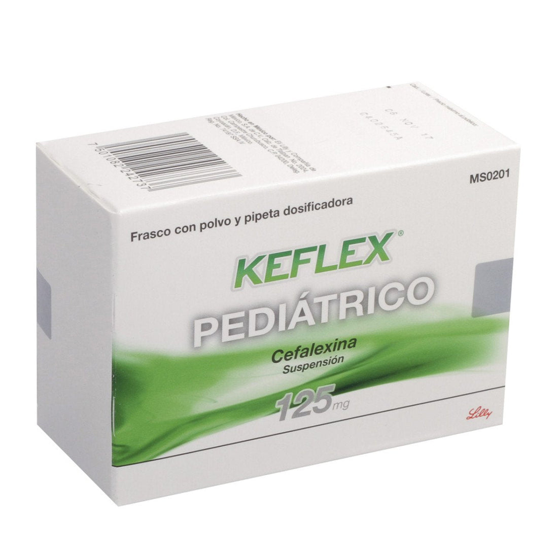 Keflex Pediatrico Suspensión 125Mg/5Ml 100Ml (Cefalexina)