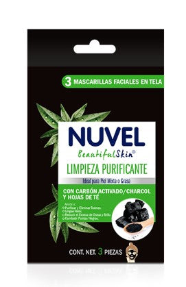 Mascarilla Purificante Nuvel Con 3