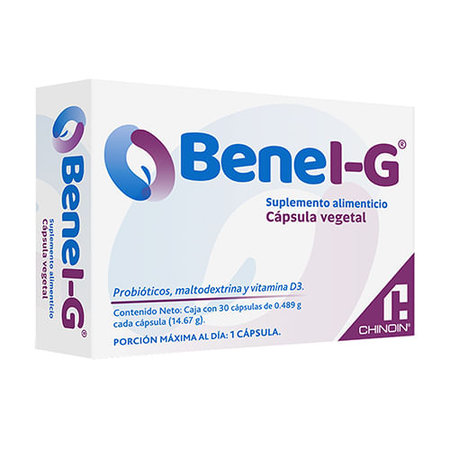 Benei-G 14.67G Con 30 Capsulas (Probioticos/Maltodextrina/Vitamina D3)