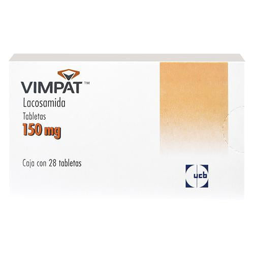 Vimpat 150 Mg Con 28 Tabletas (Lacosamida)