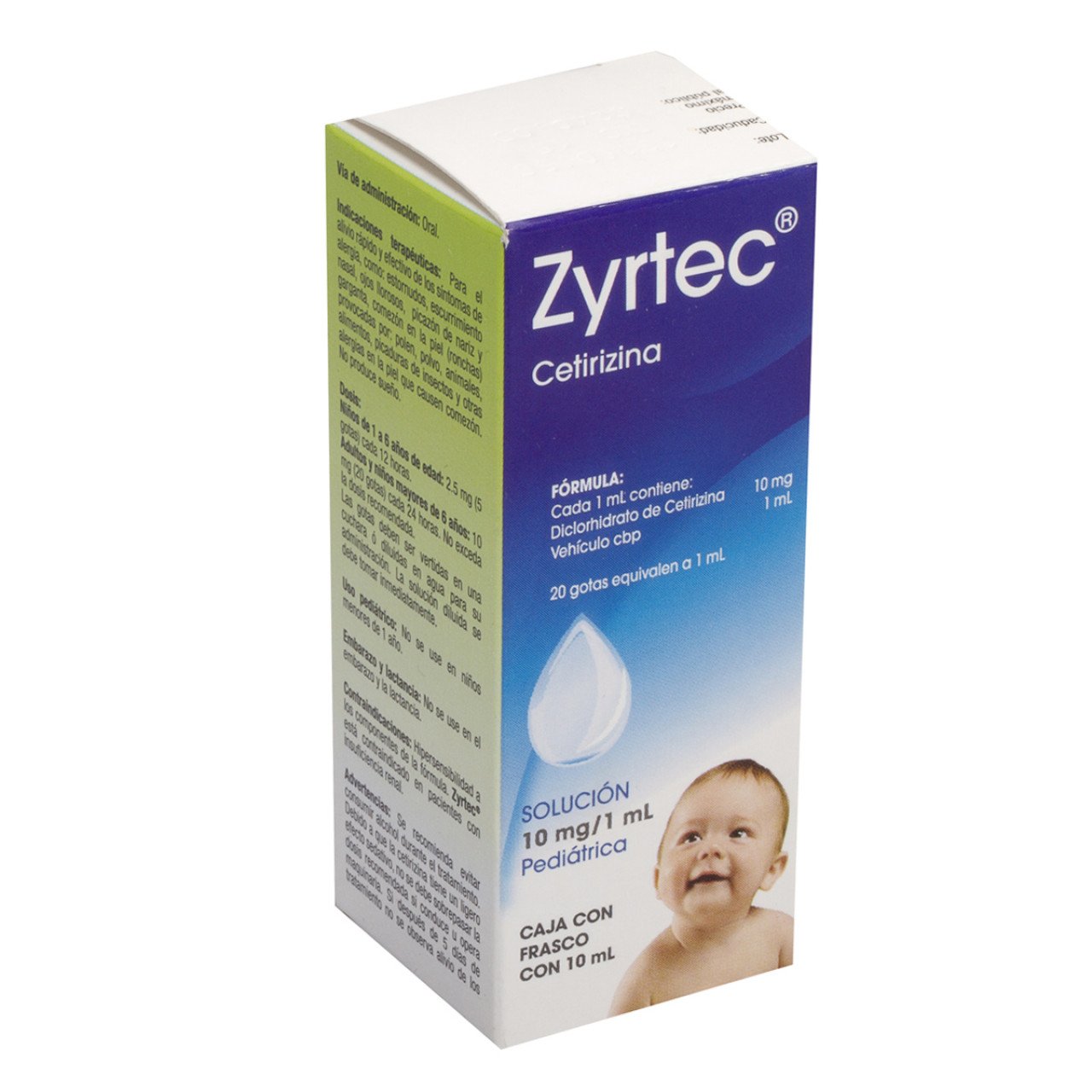 Zyrtec Ped Gotas 10Mg/Ml 10Ml (Cetirizina)