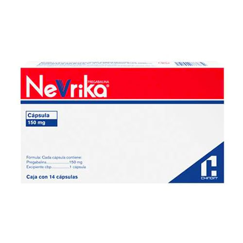 Nevrika 150Mg Con 14 Capsulas (Pregabalina)