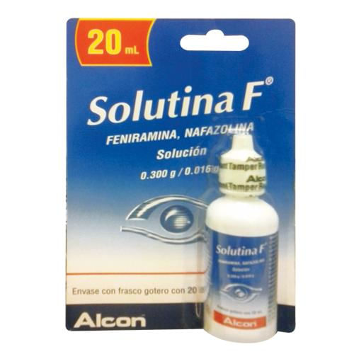 Solutina F Gotas 0.3G/0.025G 20Ml (Feniramina/Nafazolina)