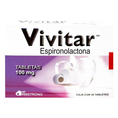 Vivitar 100Mg Con 30 Tabletas (Espironolactona)