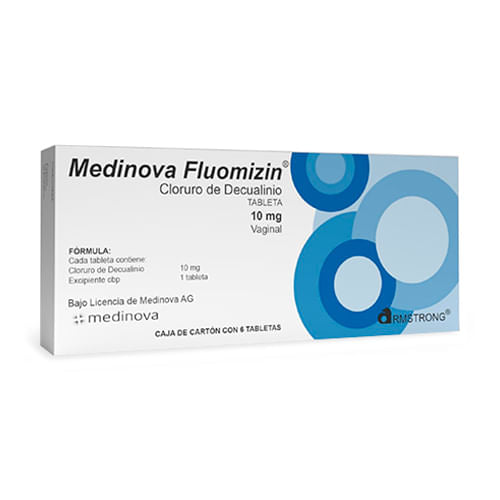 Medinova Fluomizin Vaginal 10Mg Con 6 Tabletas (Cloruro De Decualinio)