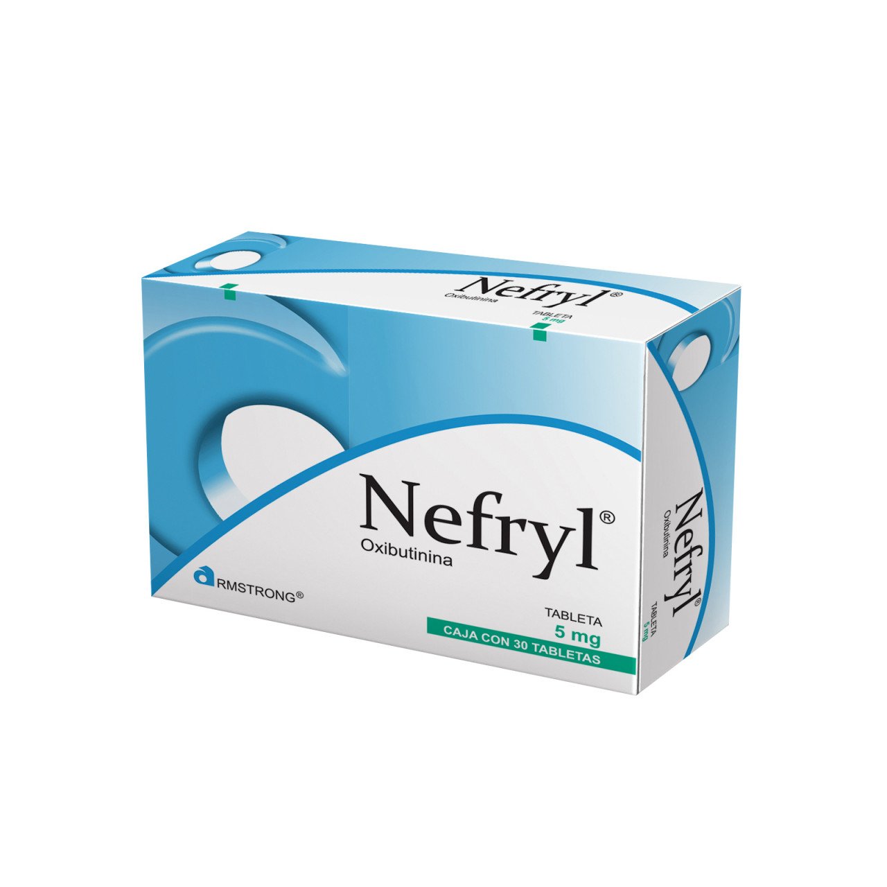 Nefryl 5Mg Con 30 Tabletas (Oxibutinina)