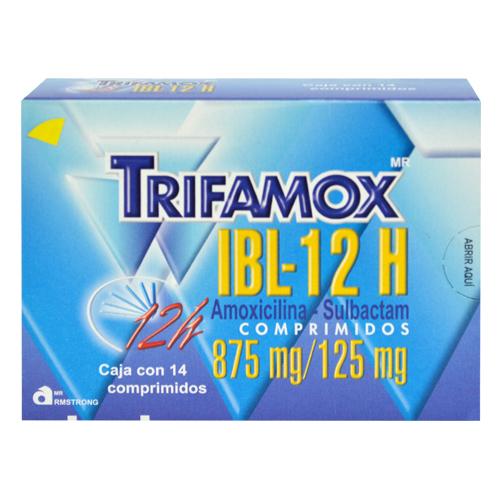 Trifamox Ibl-12H 875Mg/125Mg Con 14 Comprimidos (Amoxicilina/Sulbactam)