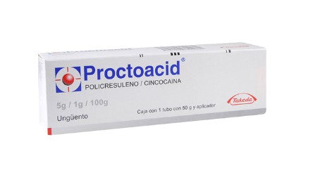 Proctoacid Ung 5G/1G 100G (Policresuleno/Cincocaina)