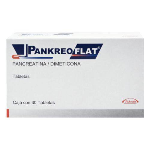 Pankreoflat 170Mg/780Mg Con 30 Tabletas (Pancreatina/Dimeticona) - WeCare Pharma
