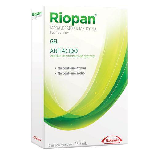 Riopan Gel 8G/1G/100Ml 250Ml (Magaldrato/Dimeticona) - WeCare Pharma