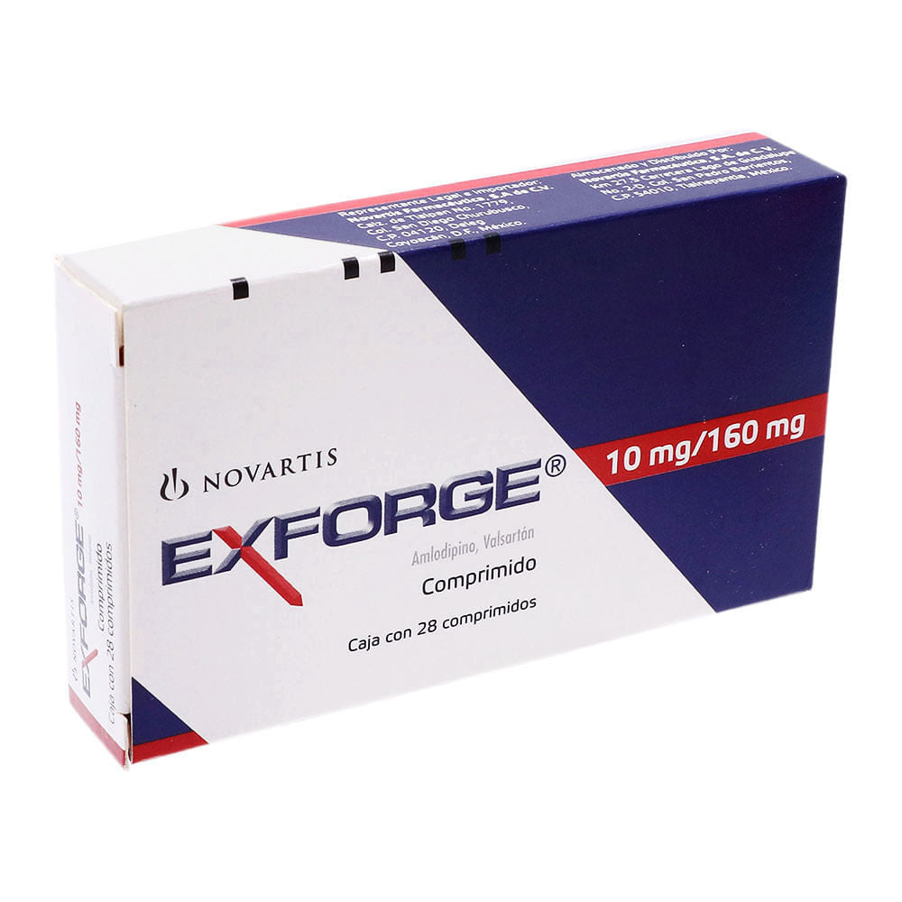 Exforge 10Mg/160Mg Con 28 Comprimidos (Amlodipino/Valsartan)