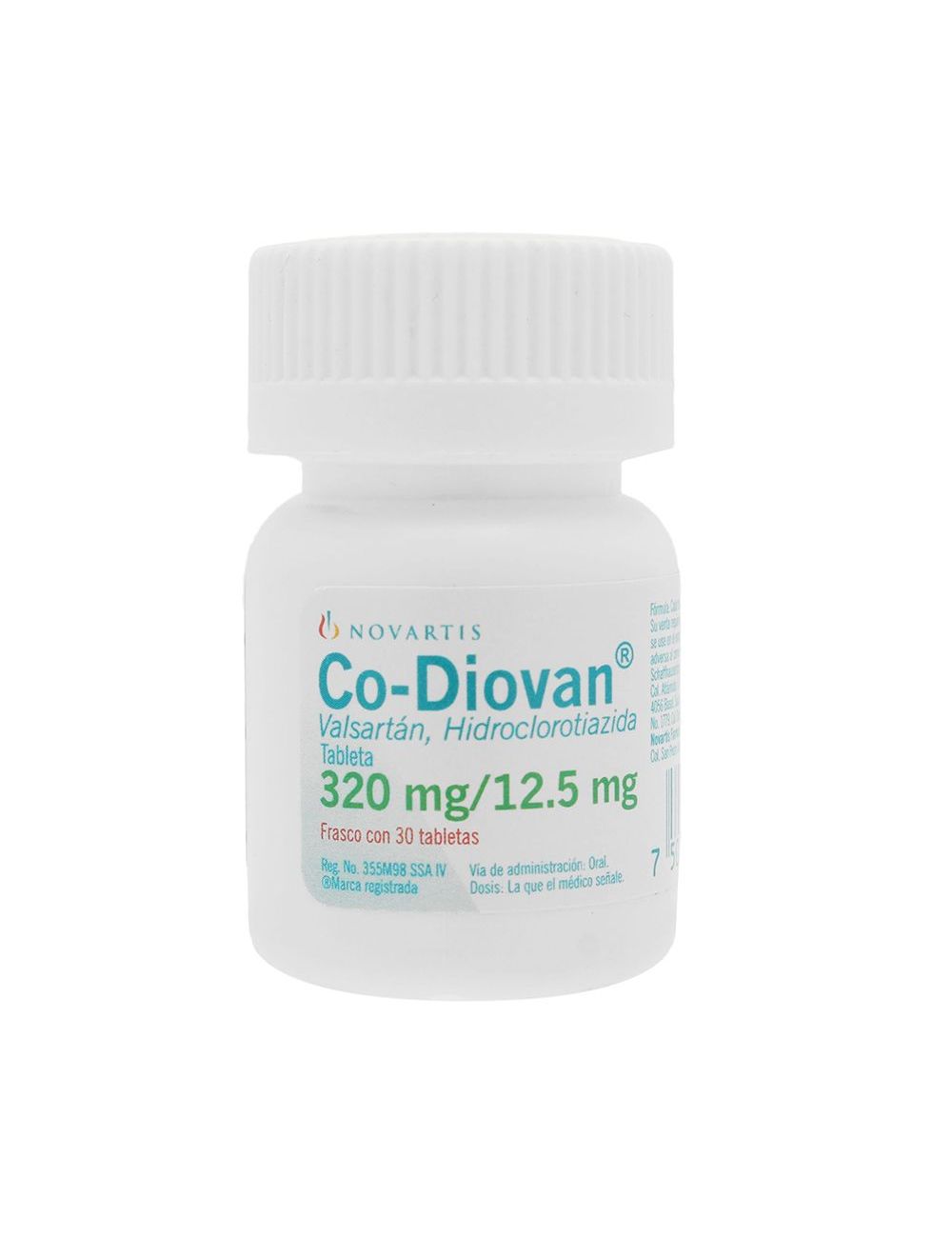 Co-Diovan 320Mg/12.5Mg Con 30 Tabletas (Valsartan/Hidroclorotiazida)