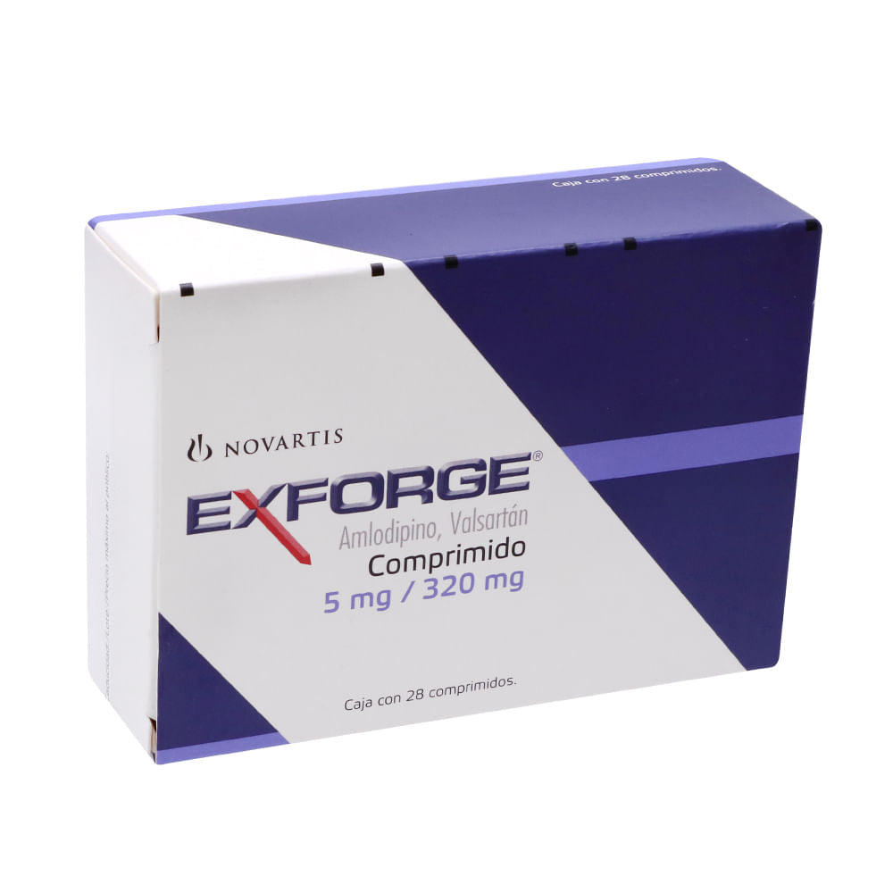 Exforge 5Mg/320Mg Con 28 Comprimidos (Amlodipino/Valsartan)