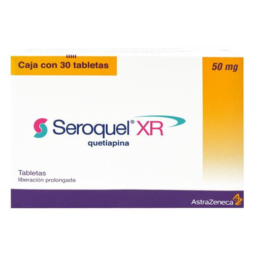 Seroquel Xr 50Mg Con 30 Tabletas (Quetiapina)