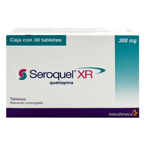 Seroquel Xr 300Mg Con 30 Tabletas (Quetiapina)