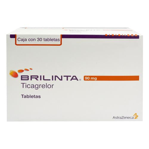 Brilinta 90Mg Con 30 Tabletas (Ticagrelor)